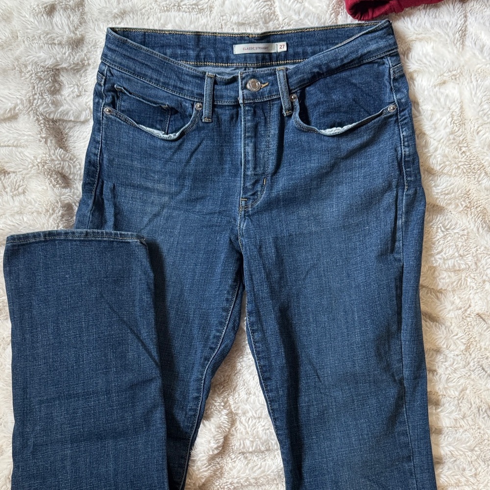 Levi's Dark Blue straight Jeans